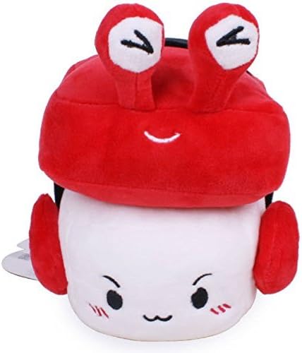 Japanese Food Sushi CRAB on sushi plush mini nap pillow kawaii cute 6"