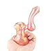 SZZX Pipe 6 inch Newest Hand-Made Portable Art Collection Glass(Gold Pink)