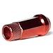 Circuit Performance Forged Steel Extended Open End Hex Lug Nut Aftermarket Wheels: 12x1.25 Red - 20 Piece Set + Tool