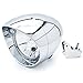 Krator 6 3/4 Custom Chrome Headlight Head Light for any Harley, Honda, Yamaha, Suzuki, Kawasaki, Custom Bike, Cruiser, Choppers