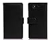 Cadorabo DE-100227 Book-Style Case for Sony Xperia Z with 3 Card Slots Black