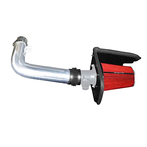 Spectre Performance Air Intake Kit with Washable Air Filter: 1997-2004 Ford/Lincoln (Expedition, F150, Navigator) 4.6/5.4L V8,  Red Oiled Filter with Polished Aluminum Tube, SPE-9920