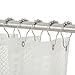 Amazer Shower Curtain Hooks, Decorative Shower Curtain Hooks Rust Proof Stainless Steel Shower Curtain Hooks, Shower Hooks for Shower Curtain Bathroom 12PCS, Polished Chrome