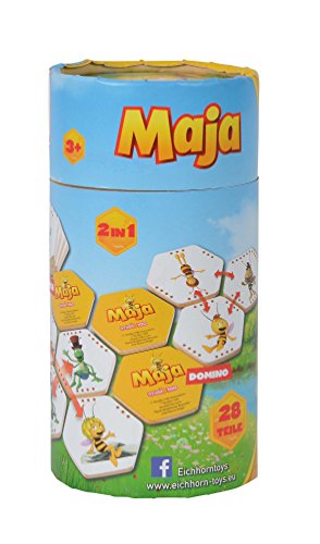 Eichhorn 109345404 - Biene Maja Bilder-Memo-Domino Spiel, 28 Steine mit 14 bunt bedruckten Biene Maja Motiven – Bild 5