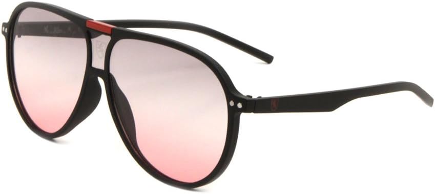 Khan Retro Turbo Oversized Flat Top Aviator Sunglasses