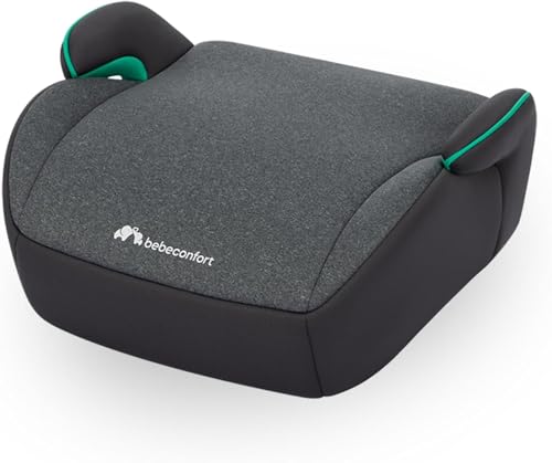 Manga i-Safe Rialzo Auto, Alzatina auto per bambini 6-12 anni, 128-150 cm, Seggiolino auto leggero e compatto, Seduta imbottita, Tinted Graphite