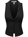 FPT Womens Stretchy Dressy Vest BLACK LARGE