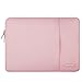 MOSISO Laptop Sleeve Bag Only Compatible with MacBook 12 inch with Retina Display A1534 2017/2016/2015 Release, Polyester Vertical Case with Pocket, Pink