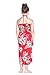 Girl Hawaiian Halter Dress in Hibiscus Red Size 6