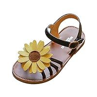 MOGOV Summer Toddler Kids Baby Girls Sandals Flower Roman Sandals Princess Shoes Multi Colors in Available Black