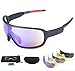 Lorsoul Polarized Sports Sunglasses With 5 Interchangeable Lenes for Men Cycling