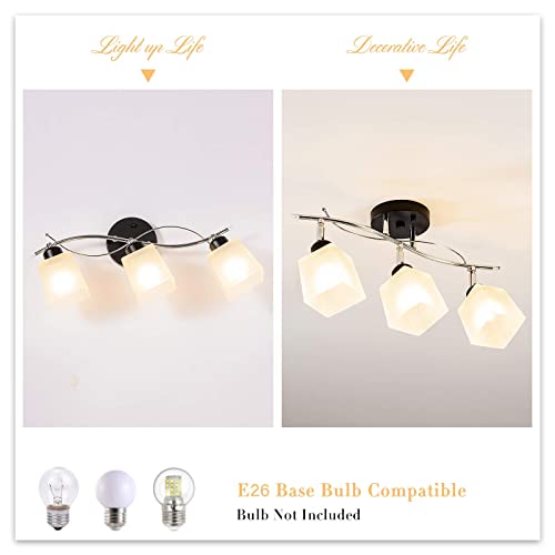 SOZOMO Bathroom Ceiling Vanity Lights, Bath Wall Light Fixtures with
