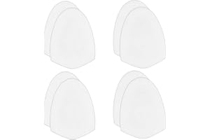 OLYCRAFT 4 Pairs Replacement Bowling Shoe Slide Sole White Sole Bowling Accessories Self-Adhesive Soles Bowlings Accessories 