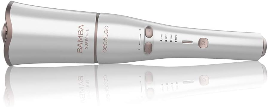 CecotecAutomatic Hair Curler Bamba Surfcare 800 Magic Waves Pro. With Keratin coating and Argan oil, Real ion, XL cylinder and memory function