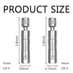 Hirificing Spark Plug Socket 14mm&16mm Magnetic