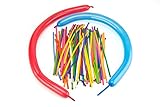 Nexci 100 Premium Quality 260Q Animal Balloons: Assorted Color Modeling Twisting Latex Balloon for Parties, Birthdays, Clowns, and Events, LLC