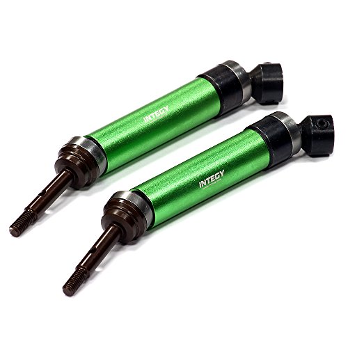 Integy RC Model Hop-ups T8564GREEN XHD Steel Rear Universal Drive Shaft (2) for Traxxas 1/10 Slash & Stampede 4X4