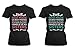365 Printing Best Friend Quote T Shirts - God Made Us Best Friends - Cute Matching BFF Shirts (Left- Medium/Right- Medium) Black