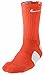 Nike Mens Basketball Elite Crew Socks (Medium, Team Orange/White)
