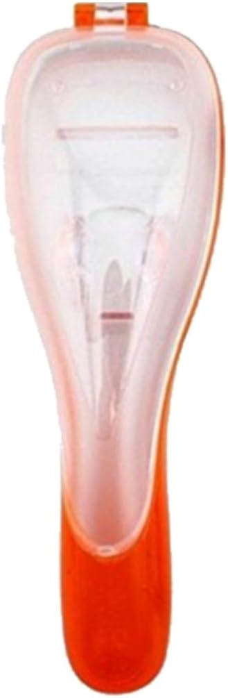 Echony Men's Razor Blades Travel Holder Box Manual Shaver Organizer Storage For Gillette Shaving - Orange