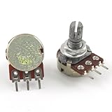 uxcell 1M Ohm Single Linear Taper 3 Pins Rotary Potentiometers Pots 5 Pcs