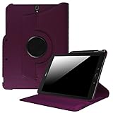 Fintie Rotating Case for Samsung Galaxy Tab S3 9.7, Premium PU Leather 360 Degree Swivel Stand Cover with S Pen Protective Holder Auto Sleep/Wake for Tab S3 9.7(SM-T820/T825/T827), Purple