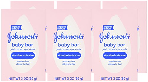 Johnson's Baby Bath Bar Soap, 3 Oz.(Pack of 6)