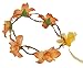 Love Sweety Lily Flower Crown with Adjustable Ribbon for Wedding HH9 (Orange)