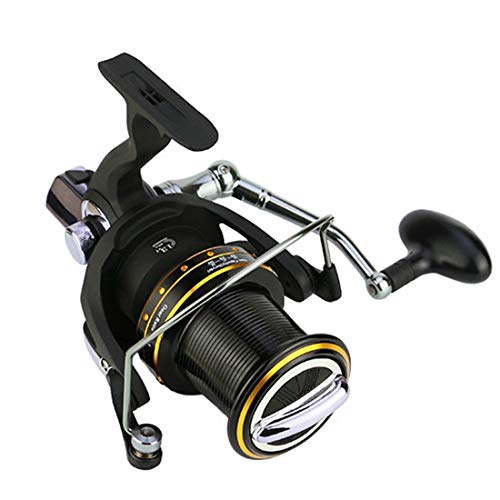 niceday Angelrolle, Spinning Angelrolle mit Doppel Drag Bremssystem Baitrunner Reel 12 + 1 Lager Links rechts… – Bild 3