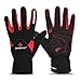 INBIKE Men's Winter Cold Weather Thermal Windproof Gel Bike Gloves Red X-Large