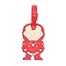 4 Pcs Set Super Heroes Silicone Travel Luggage Baggage Identification Labels ID Tag for Bag Suitcase Plane Cruise Ships with Belt Strap