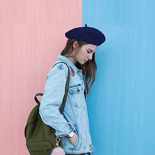 Jolbndcv 6 PCS Beret Hat French Beanie Hat Outdoor Hat Winter Hat Fashion Lady Hat - Thumbnail 5