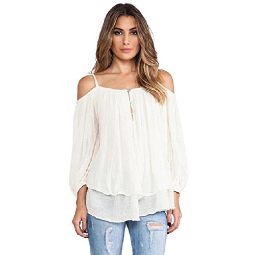 spaghetti off shoulder top