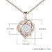 Opal Necklace Best Gift Her, Rose Gold Plated Heart Shape Pendant Necklace Women