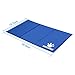 WINSEE Pet Cooling Gel Pad, Self Cooling Mat Comfort Non-Toxic Cold Mat for Dogs Cats 35.4 x 19.7 inch Large (Blue)