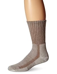 Thorlos Mens Lite moderada acolchado Tripulación - Calcetines de senderismo, Nogal Heather