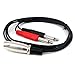Yeworth 5ft/1.5m XLR to 6.35mm [1/4 inch] Audio Y Splitter Cable, 1 XLR Female to 2 Dual 6.35mm 1/4