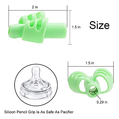 Pencil Grips-Children Pen Writing Aid Grip Set Posture Correction Tool for Kids Preschoolers Children Hollow Ventilation 5 Pac by FENGWANGLI