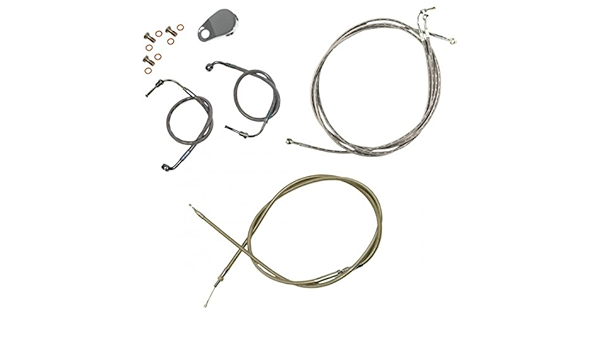 la choppers Braided Stainless 12 – 14 ape Cable Kit For ABS ...