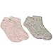 *Cloudz - (2 Pairs!) Dreamy Pink Soft Plush Natural Aloe Vera Spa Socks - (Assorted Solid & Patterned)