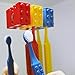 Antibacterial Brick Toothbrush Holder Set for Office, Travel, and Home (Holder Set (3PCS))