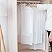 PENGKE Moth Proof Garment Bags,Garment Cover,6 Pack Clear Hanging Garment Bags,Breathable Dust and Waterproof Garment Protector Covers