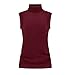 V28 Women's Sleeveless Ribbed Mock Neck Turtleneck Stretchable Knit Sweater Top