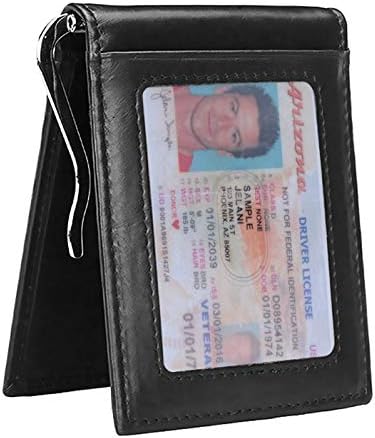 Onstro Mens Slim Wallet Money Clip RFID Blocking Wallet Minimalist Front Pocket Card Holder