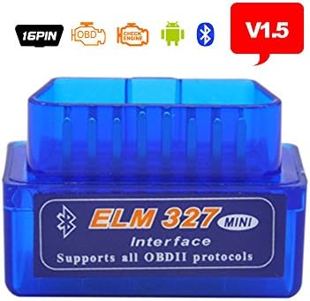 Beshare Enhanced Version Car OBD2 Code Reader V1.5 Super Mini ELM327 Bluetooth Diagnostic Scan Tool Check Engine Light for Android and Windows System Torque Pro