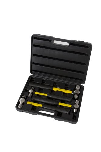 Click Here to See More Images Nupla 05064 4 Piece Ball Pein Hammer Set with Hard Case