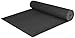 Extra Wide and Extra Long 1/4'' Deluxe Yoga Mat - Black