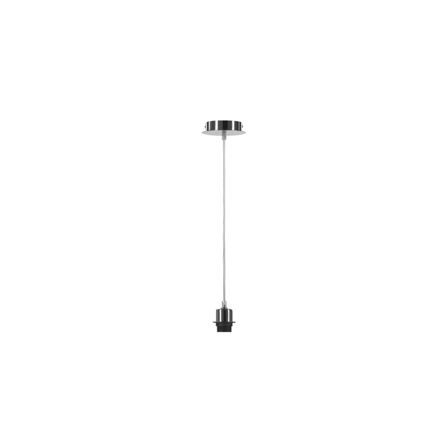 SLV Pendant Light FENDA/Living Room lamp, Interior Lighting, Dining Room Drop Light, LED, Ceiling Light / E27 60W Chrome