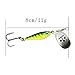 JOHNCOO Spinner Bait Metal Spoon Hard Fishing Lure Bass Lure Mixed Color Pack of 4