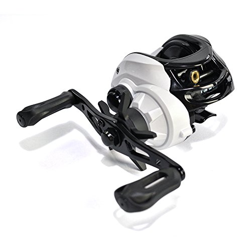 Fishdrops Fishing Reels Black & White Water Drop Wheel Left Right Hand Model NO.:LUNA ; Gear Ratio: 6.3:1 ; Weigth: 210g